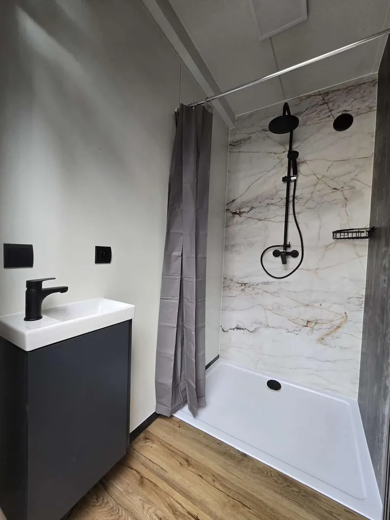 Bathroom with walk-in shower